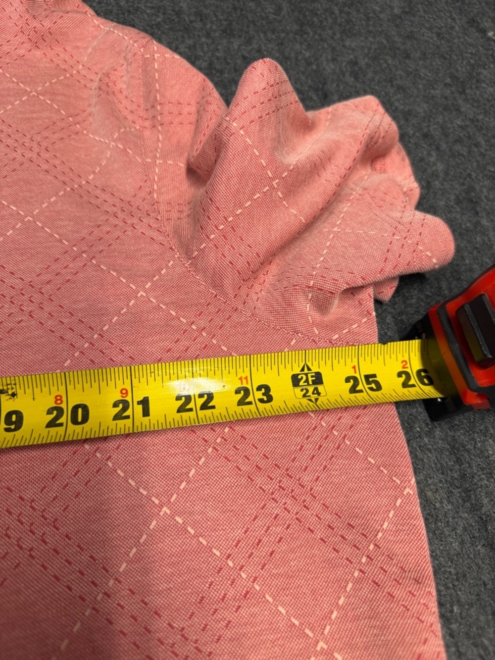 Tommy Bahama Rose-Pink Diamond-Pattern Polo - Picture 5 of 5